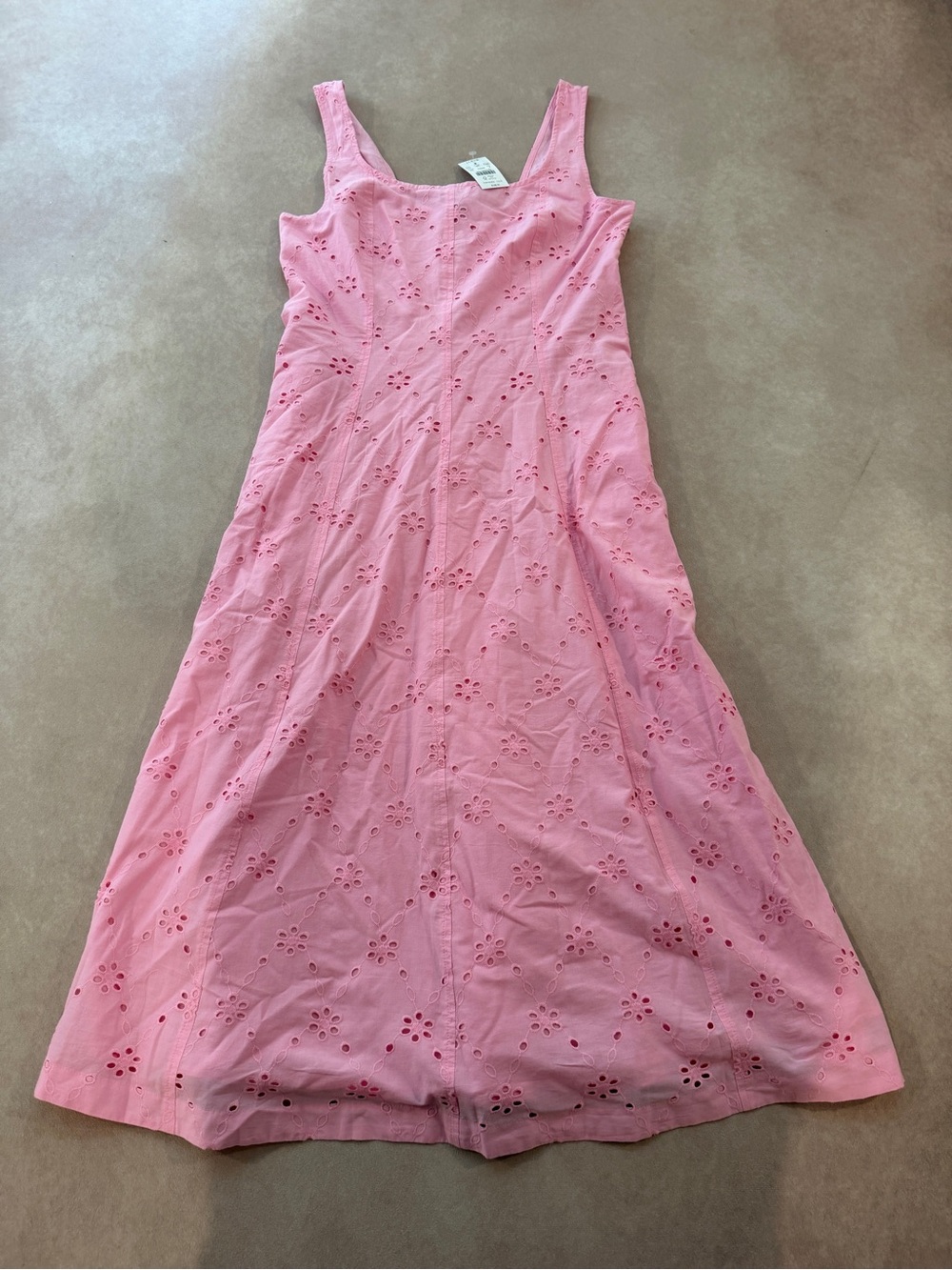 J. Crew Factory Eyelet embroidered midi dress • size 8 • NWT • CS891 - Picture 2 of 9